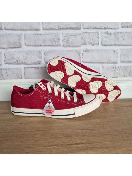 Converse Shoes - ✨Converse Chuck Taylor Valentines Day Low Sz 8 Womens Shoes Burgundy Red A19057C